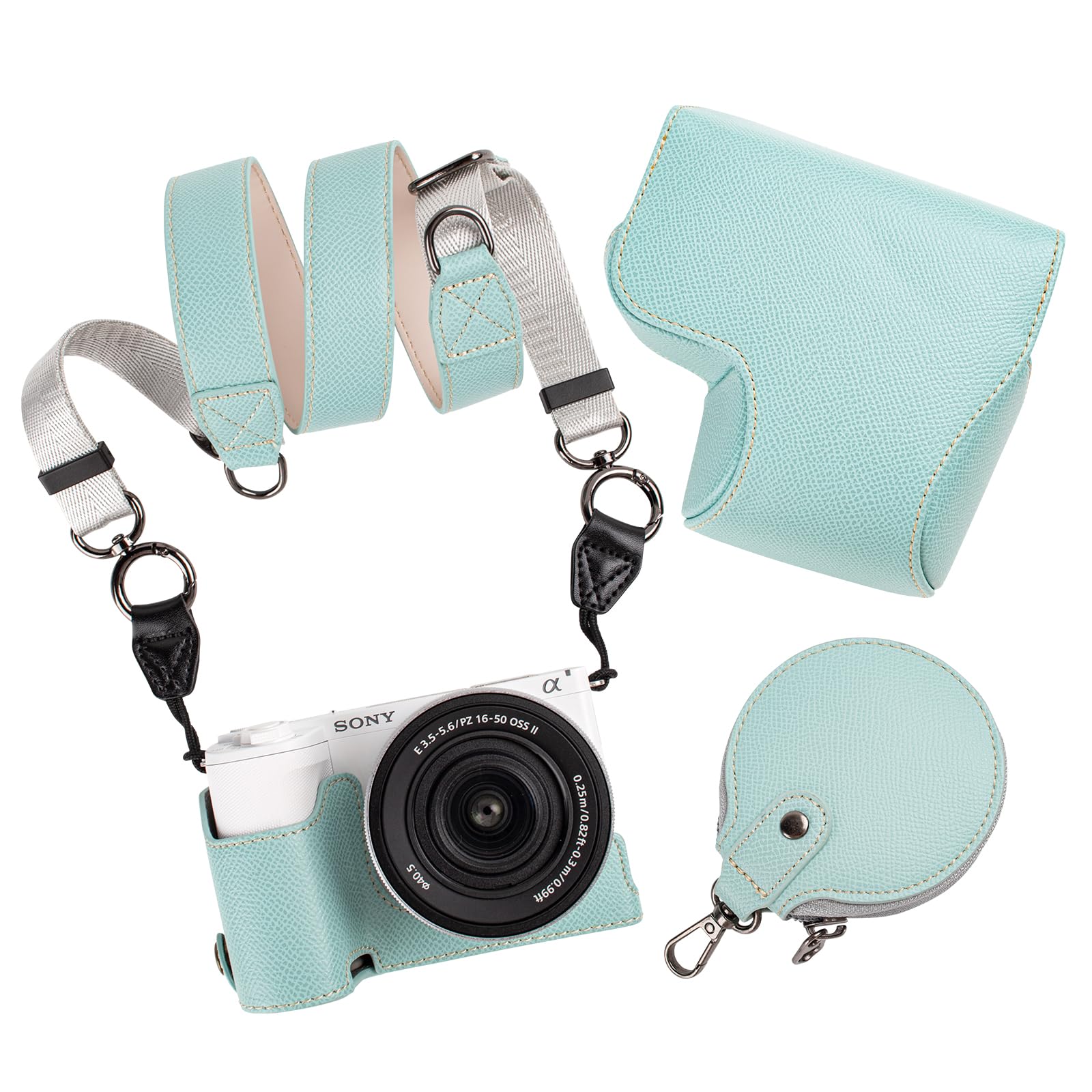 kinokoo for VLOGCAM ZV-E10 II ケース、SONY ミラーレス一眼カメラ 16-50mmレンズ対応 ZV-E10M2 専用 カメラケース zv-e10 ii用 カメラバッグ Alpha ZV-E10 II対応 保護カバー カメラア