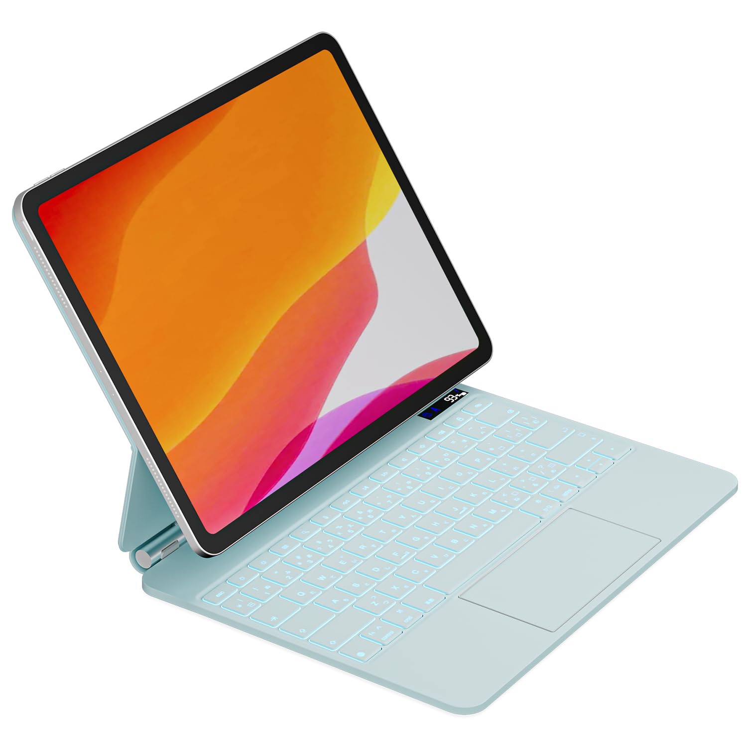 QERDAOYI マジックキーボード 2025 i-Pad Air 13インチ(M3)&2024 i-Pad Air 13 インチ (M2) i-Pad Pro第3/4/5/6世代12.9インチ iPadキーボード付きケース 日本語配列 高精度トラックパッ
