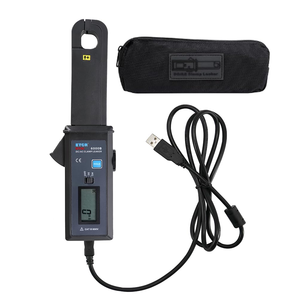 EITAI電気計器 リーククランプメーター AC/DC 0mA~60A メーカー直販 ETCR6000B クランプメーター 小型 暗電流クランプメーター 電流計 クランプ 直流電圧検電器 自動車整備工具 漏れ電流計 漏れ電流クランプメーター