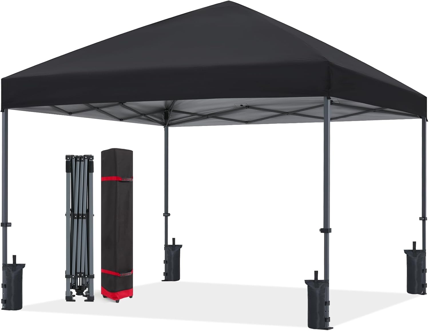 ABCCANOPY タープテント 2.5mx2.5m 3mx3m 大型 ワンタッチテント タープテント ワンタッチ 3段階調節 シルバーコーティング UVカット 遮光 耐水加工 スチールフレーム 風に強い 組立て簡単 持ち運び便利 5-8人用 専用収納キャ|松陰屋 店