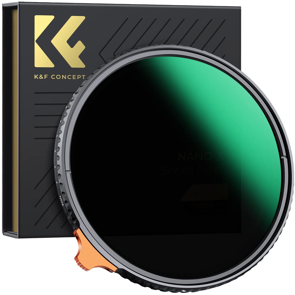 K&F Concept 67mm 可変NDフィルター ND2-ND400 日本製AGC光学ガラス HD超解像力 低い反射率 360°無段階調節可能 28層ナノコーティング 撥水防汚キズ防止 薄型 ビデオ/風景撮影のレンズフィルター【メーカー直営店】
