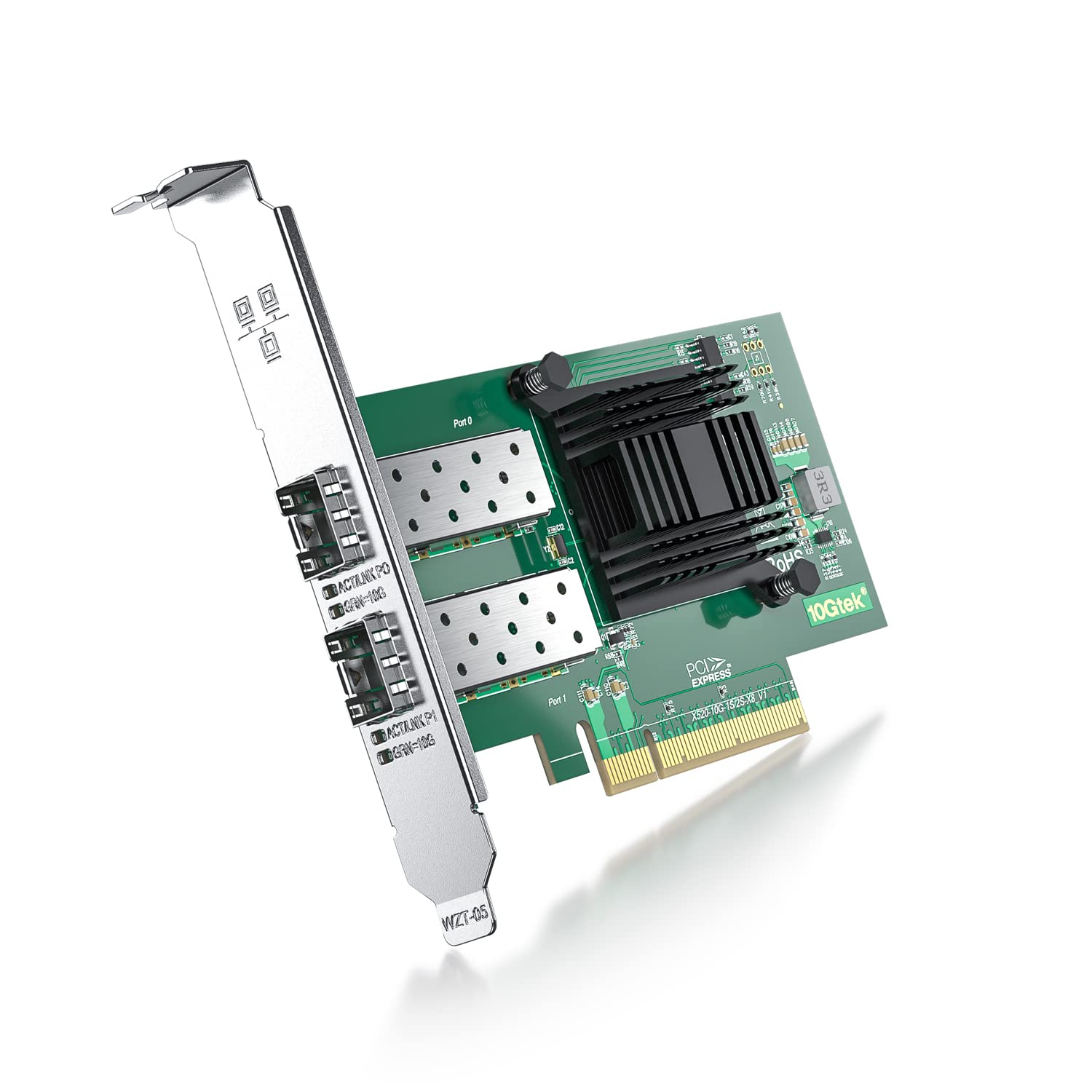 ipolex 10Gネットワークカード Intel X520-DA2/X520-SR2 82599ES 純正ボード（チップ）実装,デュアルSFP+ポート,PCI-E X8, PCサーバ用｜松陰屋 店