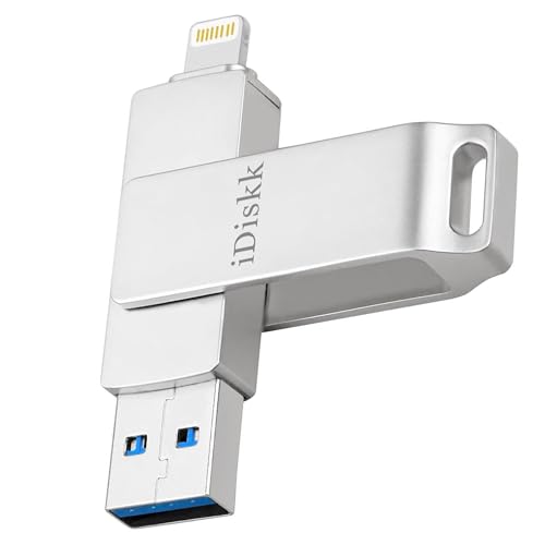 APPLE mfi認証済み iDiskk iPhone USBメモリ1TB 外付けフラッシュドライブ usbディスク アイフォン用ハードドライブ lightningコネクタ搭載 iOS外部ストレージ メモリー拡張 容量不足解消 プラグ&プレイ ワンクリック