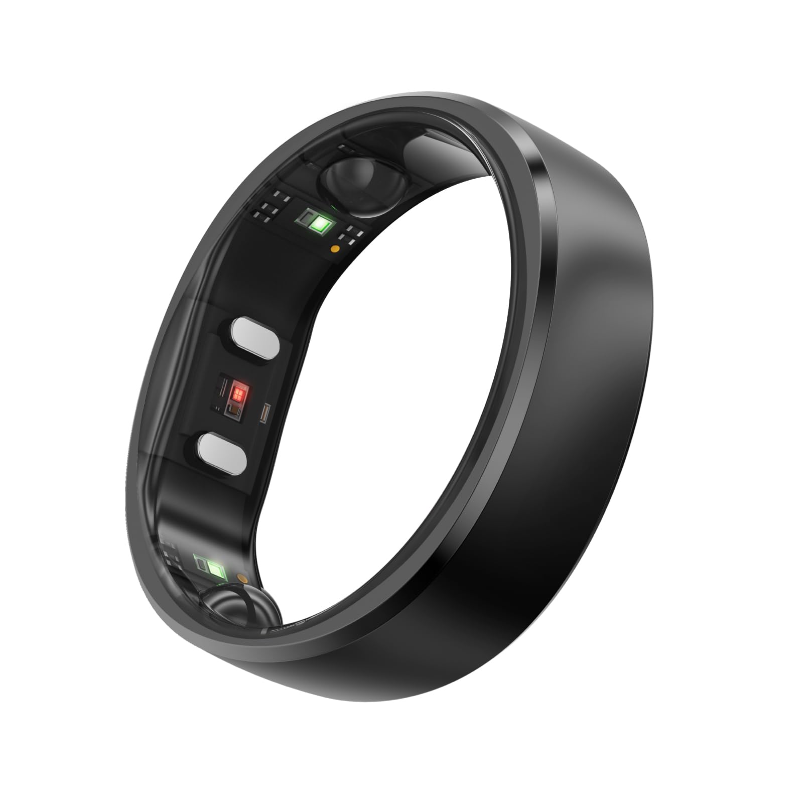 RingConn Gen 2 スマートリング|アプリ購読不要、まずサイジングキットでサイズ確認、バッテリー持続最長12日、睡眠・心拍・ストレス・女性の健康管理・フィットネス追跡、Android & iOS対応（ブラック、サイズ11）