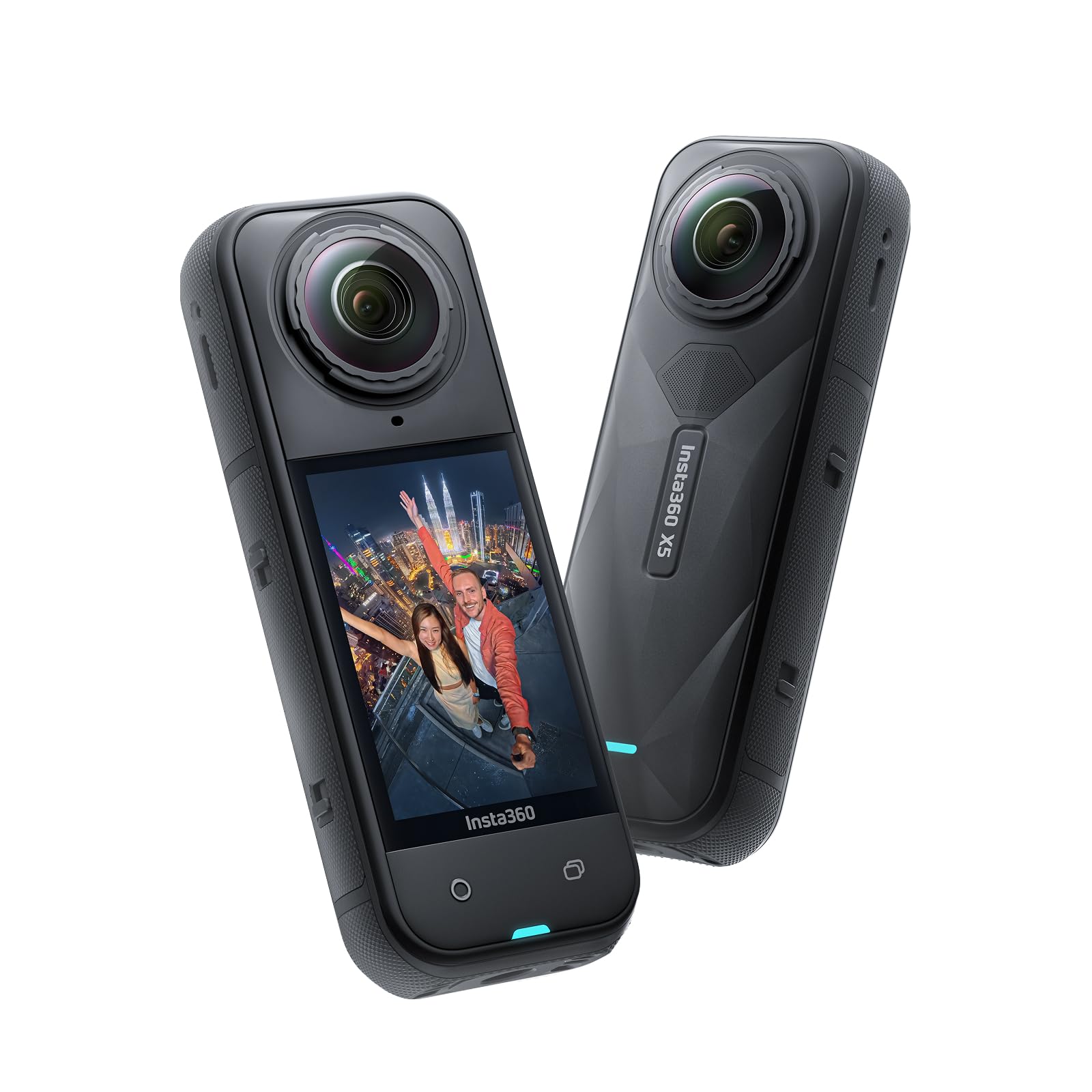 Insta360 X5 交換レンズキット- 防水8K 360度全景カメラ、高い暗所性能、見えない自撮り棒効果、頑丈で交換可能なレンズ、3時間バッテリー、ウィンドガード内蔵、手ブレ補正、トリプルAIチップデザイン|松陰屋 店