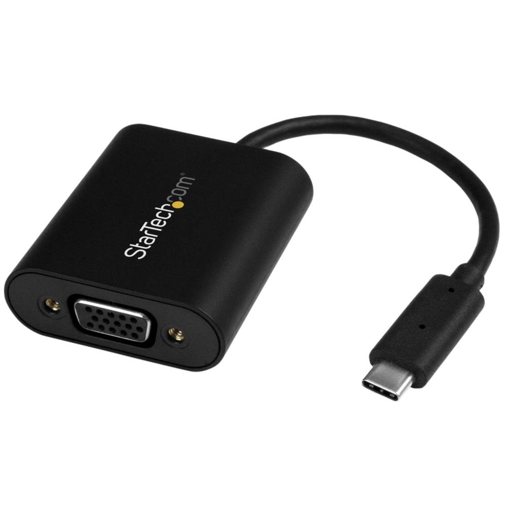 StarTech.com USB-C - VGA変換アダプタ/プレゼンテーション・モード切替スイッチ/2048x1280(1920x1200にも対応)/USB Type-C オス・VGA メス CDP2VGASA