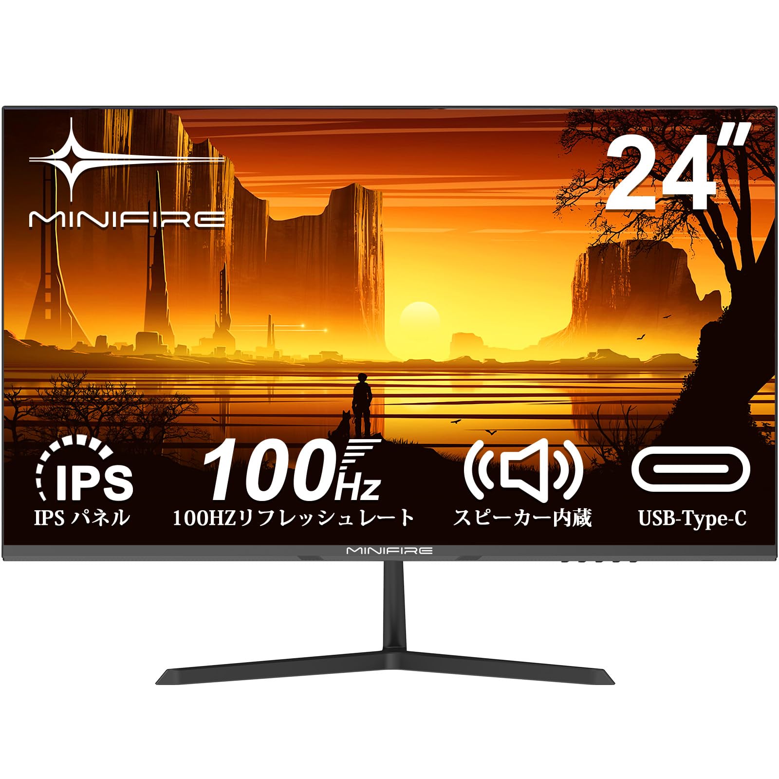 楽天市場】Minifire モニター 24インチ IPS ディスプレイ フルHD