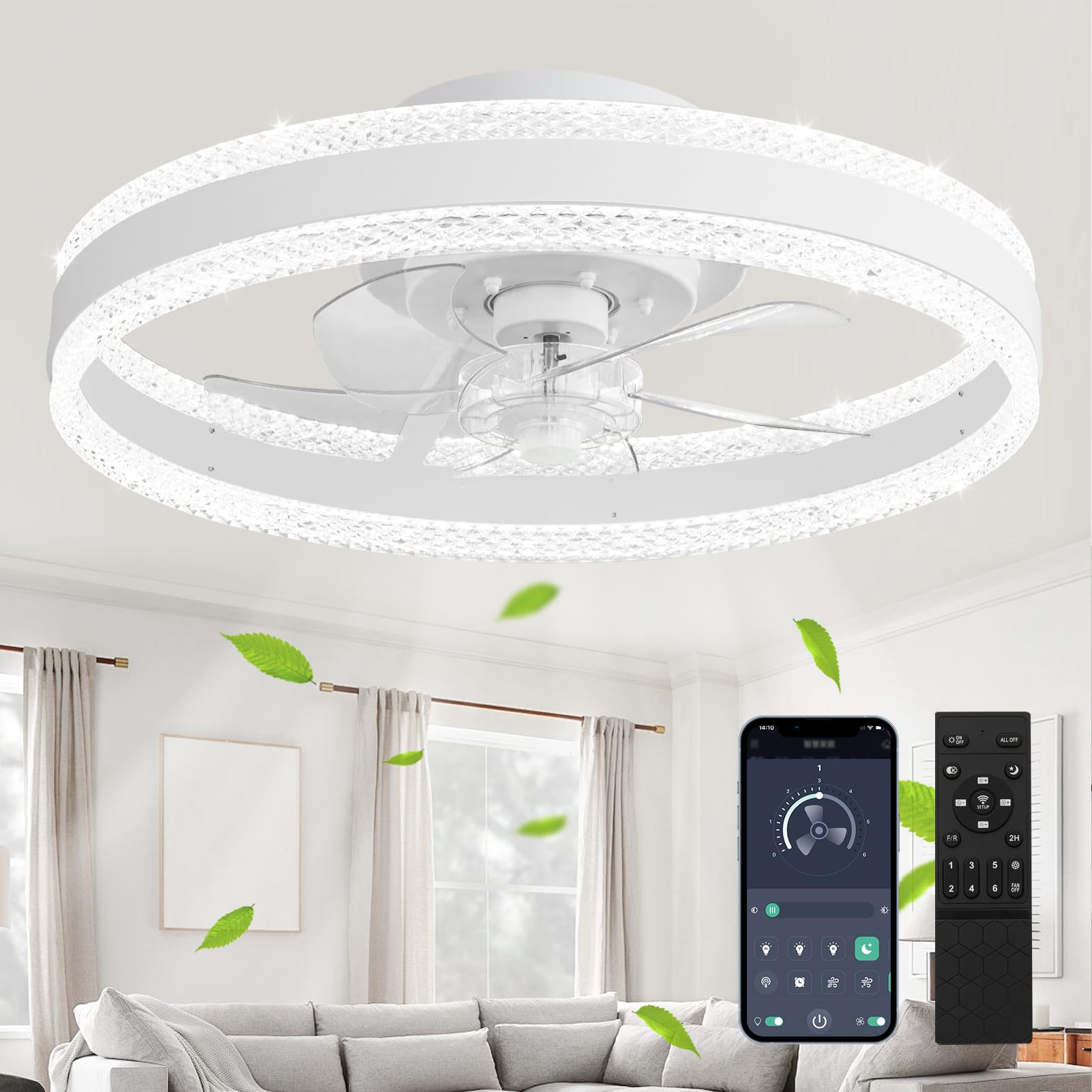 楽天市場】「節電対策」DOROU シーリングファンライト ファン付き