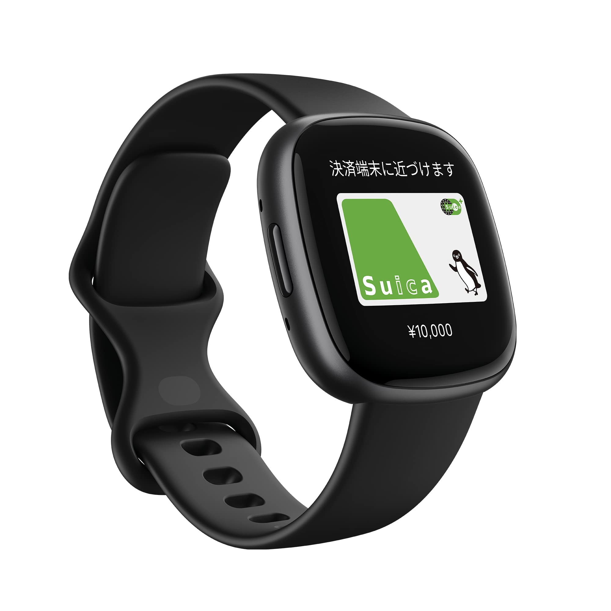 【Suica対応】Fitbit Versa 4 スマートウォッチ ブラック [6日間以上のバッテリーライフ/Alexa搭載/GPS搭載] FB523BKBK-FRCJK [日本正規品]｜松陰屋 店