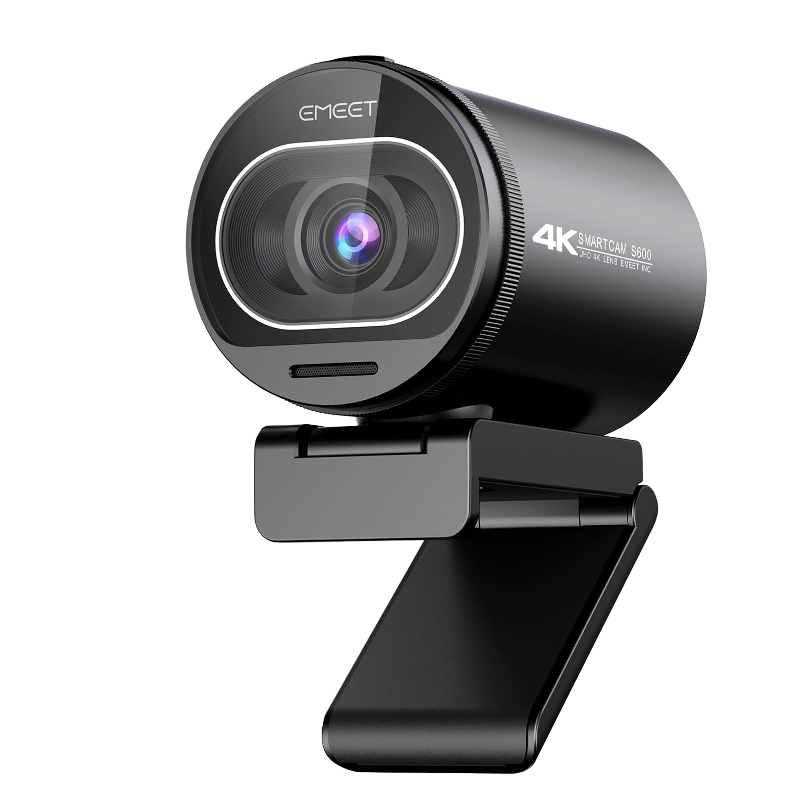 ウェブカメラ4K UHD EMEET S600 WEBカメラ 800万画素 1080p 60fps 高性能センサー搭載 73°視野角 PDAFオートフォーカス 二つノイズキャンセリングマイク内蔵 自動光補正 生放送 ライブ配信 ゲーム実況 ビデオ会議用 Y