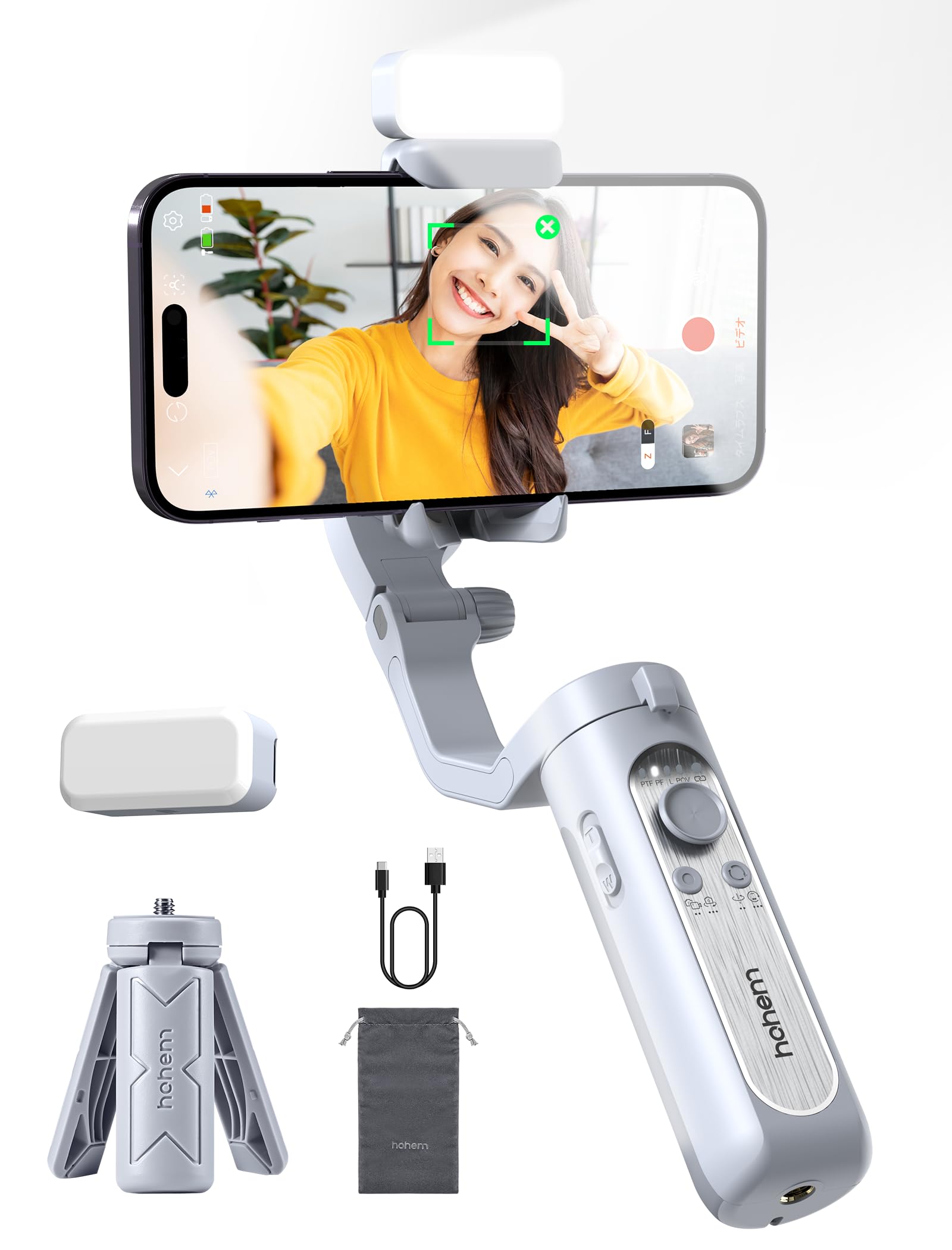 楽天市場】hohem M6 Kit ジンバル AI自動追跡 360種類RGB磁気補光