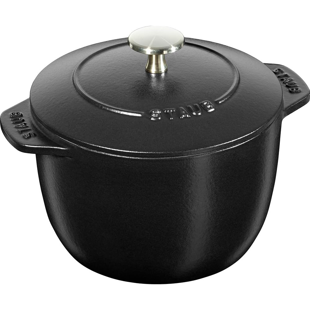 ストウブ(Staub) 「 ラ ココット de GOHAN ブラック L 20cm 」 ご飯鍋 炊飯 3合 鋳物 ホーロー鍋 炊飯器 IH対応 【シリアルナンバー付き日本正規販売品】 La Cocotte de GOHAN 40501-153