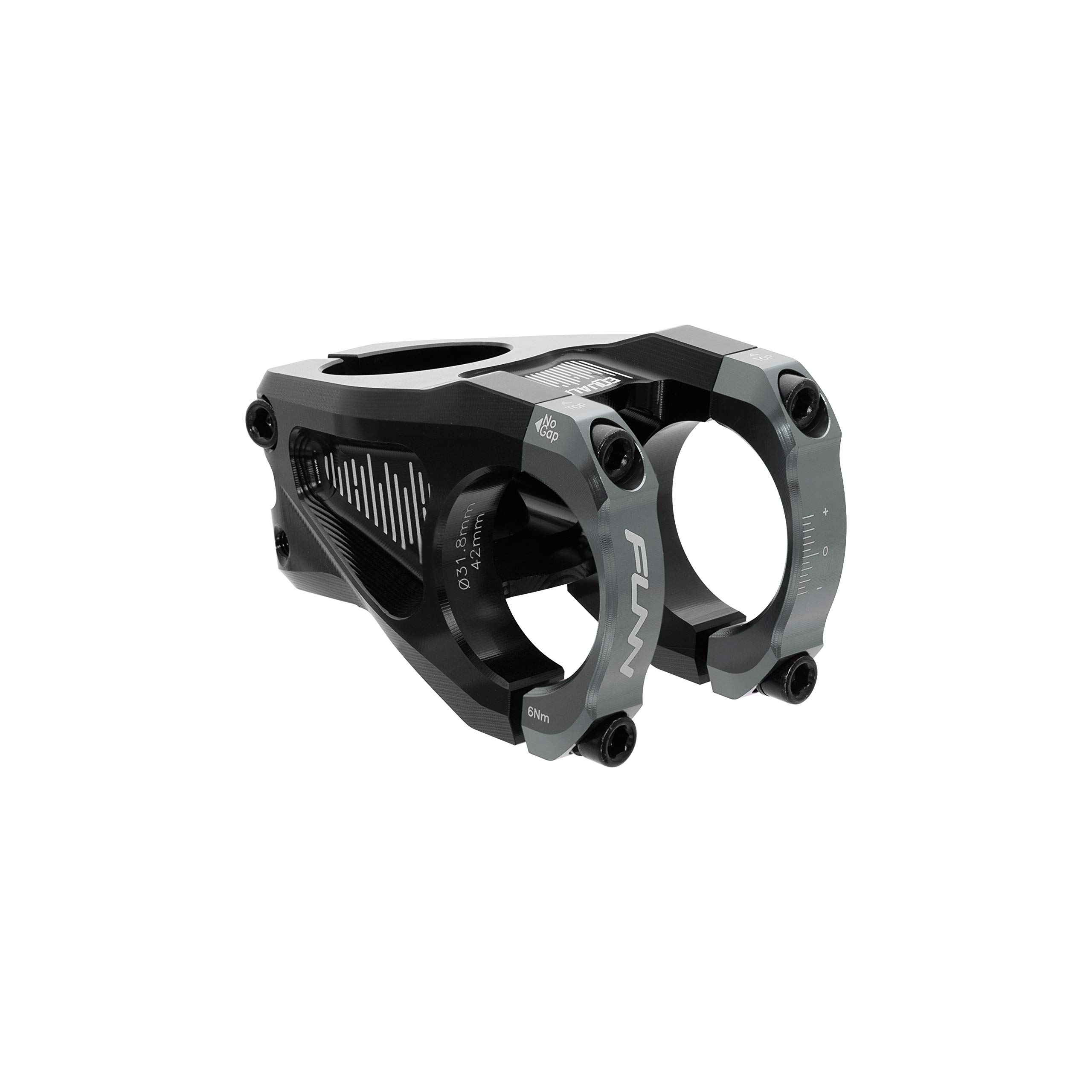 Funn イコライザ（Equalizer） MTB ステム 31.8 mm &times; 長さ 42mm ステム - クランプ直径：31.8mm - マウンテンバイク BMX 自転車 に適用 バイク ハンドル ステム (グレー)｜松陰屋 店