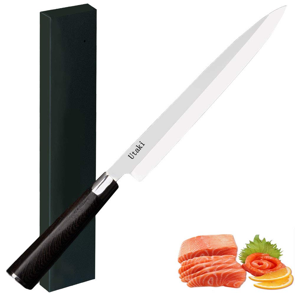 Utaki 刺身包丁 柳刃包丁 蛤刃 300mm 板厚4.2ｍｍ ドイツ4166鋼