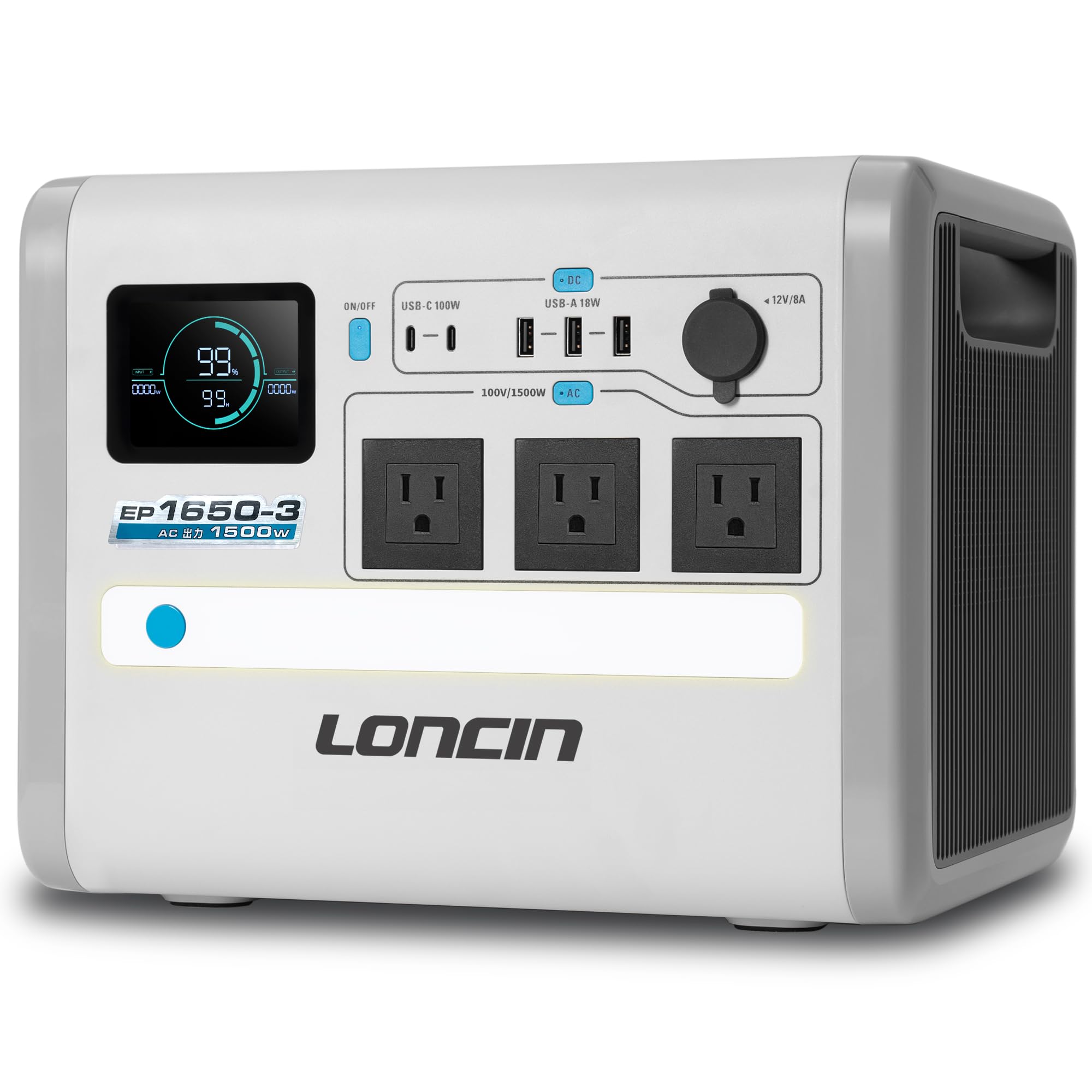 楽天市場】Loncin ポータブル電源 512Wh容量 AC出力(定格600W