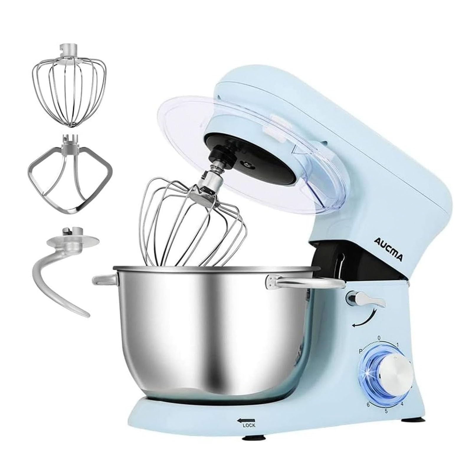楽天市場】Aucma スタンドミキサー 4.5L大容量 3種類アタッチメント