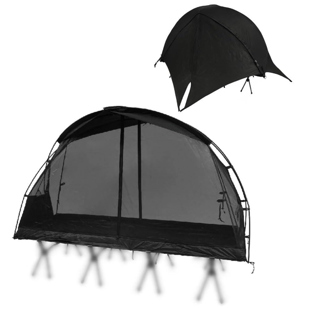 【楽天市場】CAMVIL SORA 1人用テント 防水外帳付き コットメッシュテント 軽量 ソロキャンプ 自転車/バックパッキング向け 前後