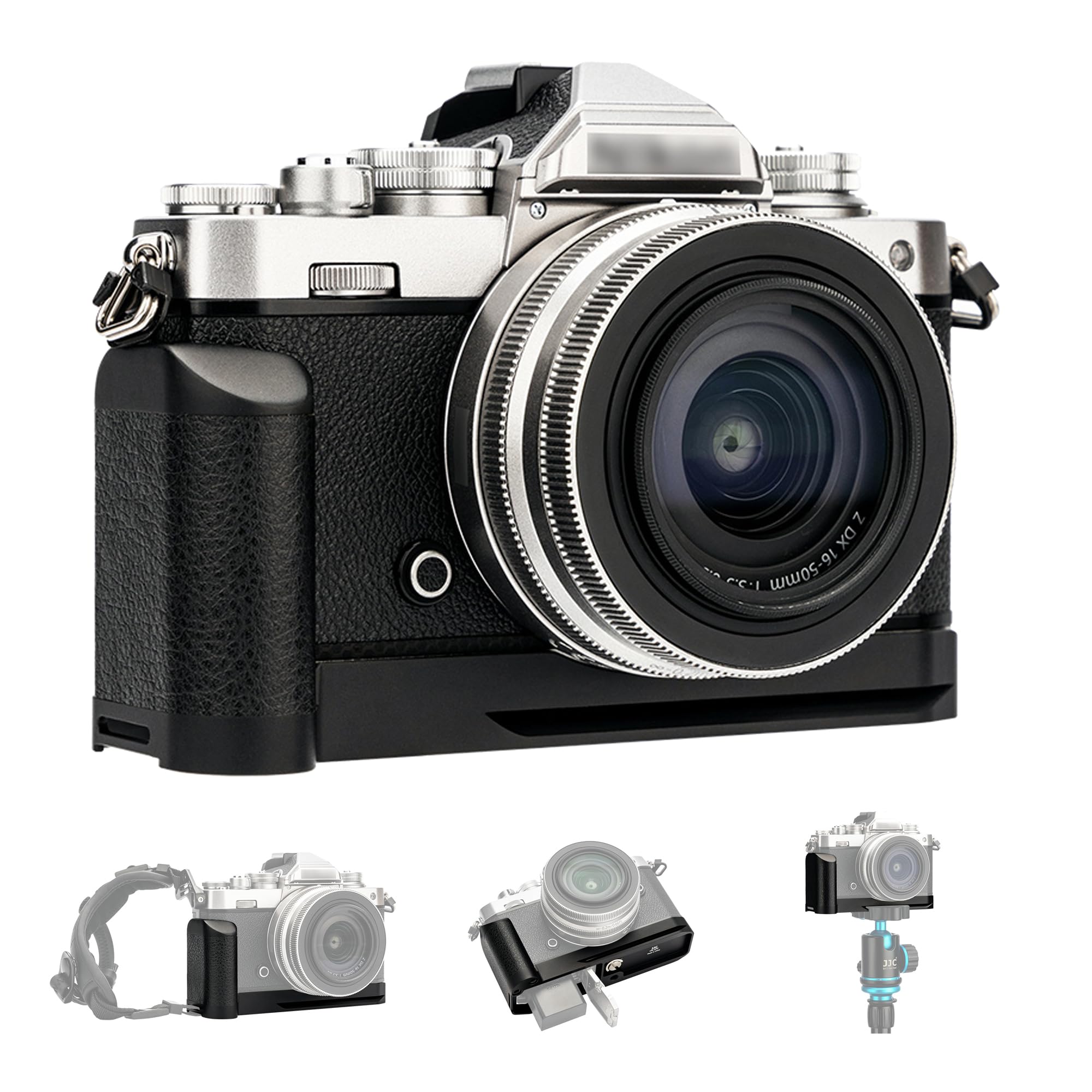 JJC Z fc-GR1 グリップ バッテリーグリップ Nikon Z fc Zfc 用 ハンドグリップ 電池交換が便利 底の1/4\