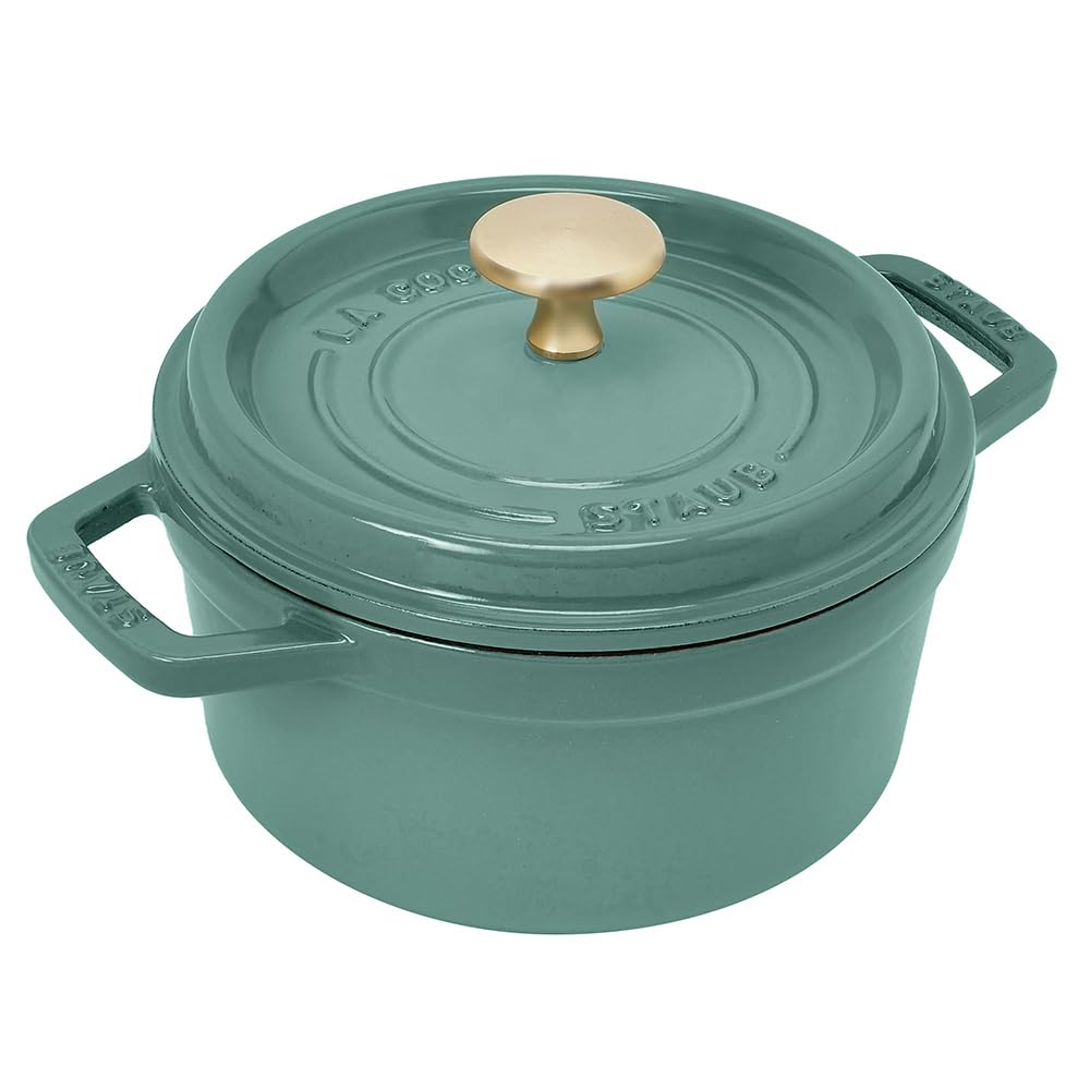 staub ストウブ 「 ピコ ココット ラウンド ユーカリノキ 16糎 」 両手 鋳込み ホーロー 鍋 無水膳立て IH相応う【禾穀類電話番号付き添い人日本定まり売りわたす品】 La Cocotte Round Z1027-780