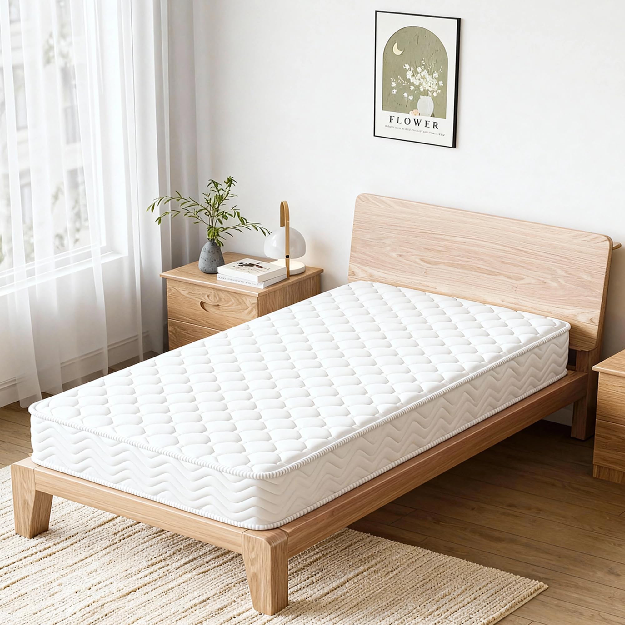 【3層社会システムで飛び切りの快眠】ポケットコイルマットレス 臥榻つや消し、密集して独立独行巻き 極厚20糎、シングル やや硬め、高手向かい・低手向かい平衡にする印字機 : ニート出どころ 通気性 体圧分散 防壁蝨目 腰痛打つ手 締め付ける荷拵え 白いこと
