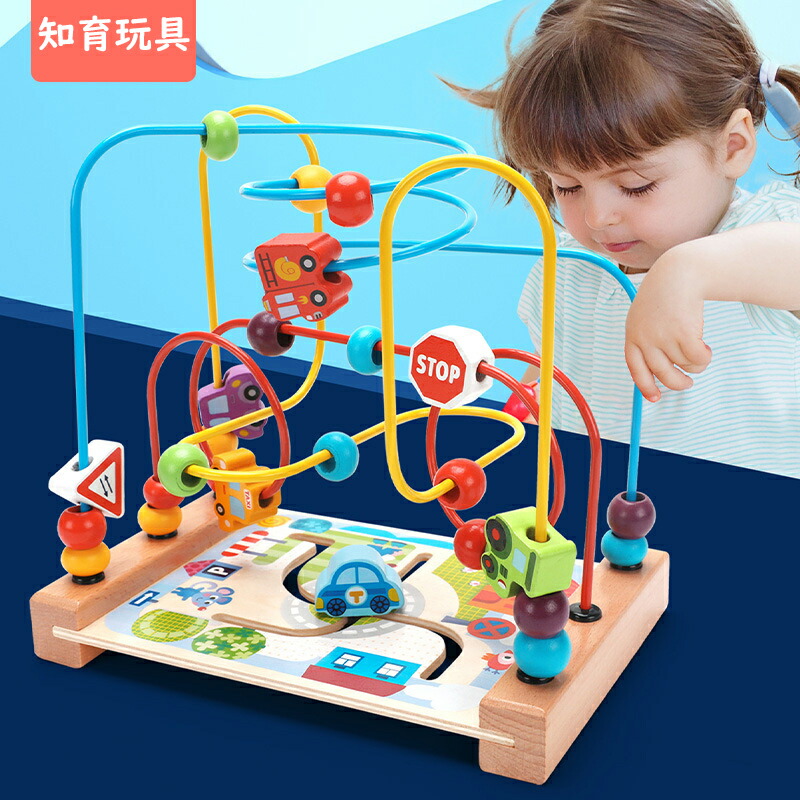 ルーピング 木のおもちゃ 木製玩具 ビーズコース 知育玩具 おもちゃ 積み木 指先遊び カラフル 出産祝い お祝い キッズ 赤ちゃん 子ども 男の子 女の子 室内遊び おうち時間 小学生 クリスマス 誕生日 プレゼント プレゼント ギフト 贈り物