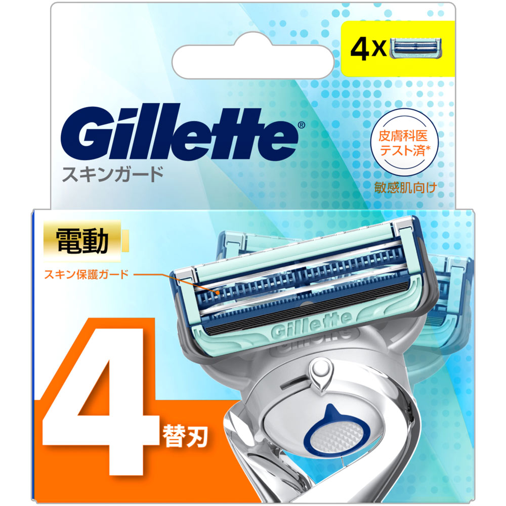 【4セット】ジレット　スキンガード替刃4B 4個 楽天市場】P&G ジレット スキンガード マニュアル 替刃 4B 4個入