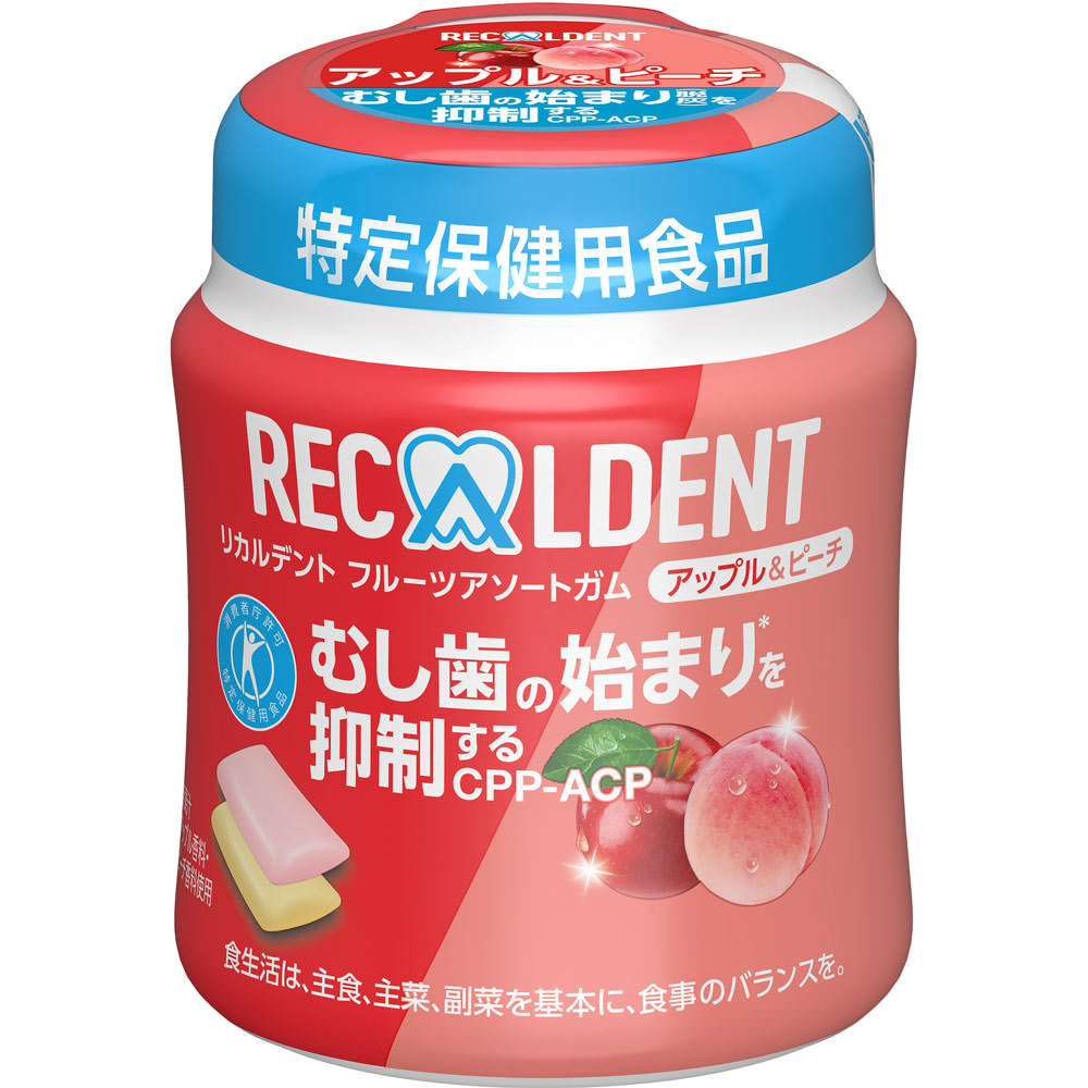 楽天市場】モンデリーズ リカルデントホワイトピーチミントガム (粒