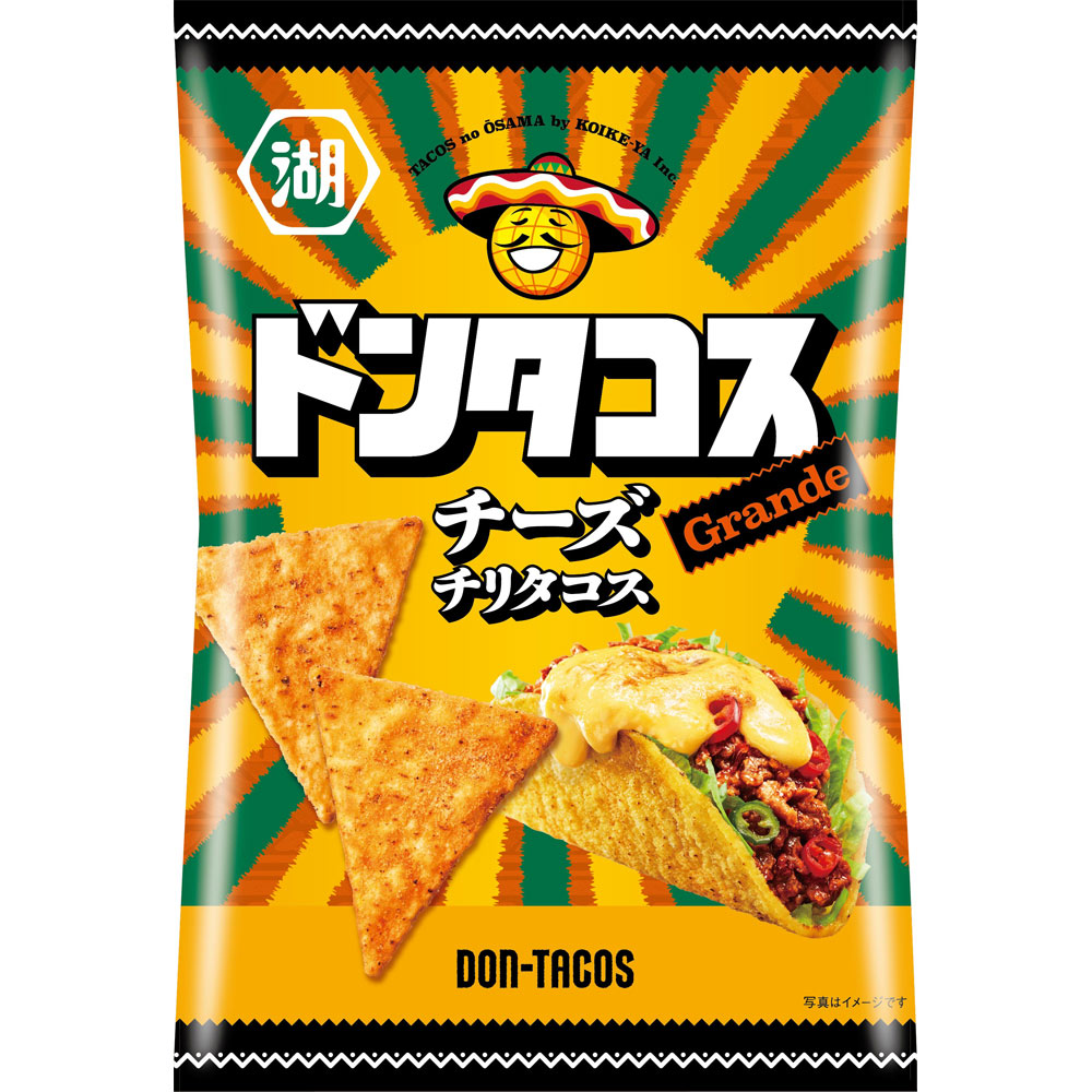 ★ドンタコス★ 楽天市場】大阪京菓 ZRxコイケヤ 57G ドンタコスチーズチリタコス