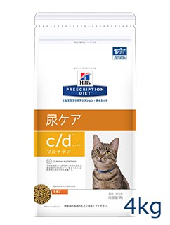 【C】ヒルズ 猫用 c/d マルチケア 尿ケア チキン 4kg