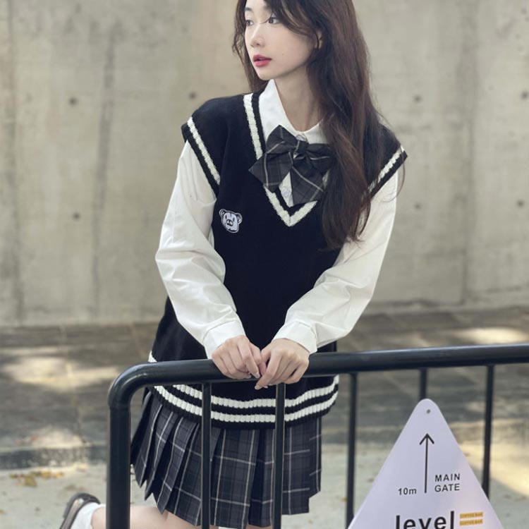 ベスト ニット Jk 制服 スクールベスト ネイビー ファッション セーター コスチューム 女子高生 コスプレ 高校生 ニットべスト Vネック 学生服 ギャル 春 スクール 高校 夏 ベージュ 中学 Jk制服 秋 イベント 中学生 ギャル服 V 送料無料 ホットセール 41 割引