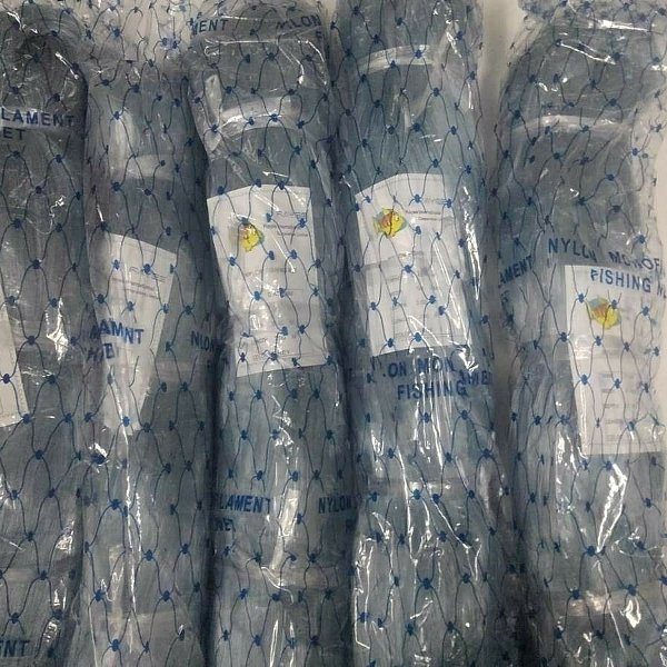 漁網 刺し網 刺網 １０反 約６寸 長さ160ｍ 高さ2.91ｍ 約３号 灰色 漁具 漁業 原反 10個 山 imgrc0106709964.jpg