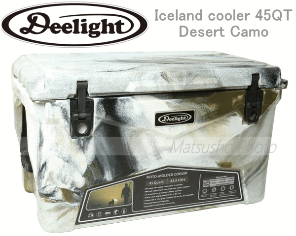ディーライト Deelight アイスランド クーラーボックス 45QT-Black