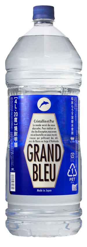 【4000ml】グランブルー　20度　4本入ケース販売です。