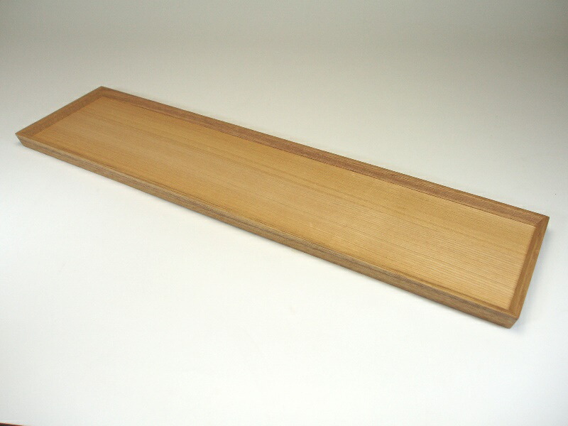『木材塗 タモ か細いお盆 ６０ｃｍ』 （木製／和風／洋風／分かりやすい／今めかしい／自然的／盆／膳／貨物輸送無料／日本製）