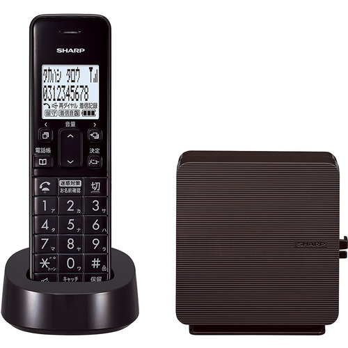 SHARP JD-SF3CL-T デジタルコードレス電話機 ブラウン JDSF3CLT｜マツヤデンキ店