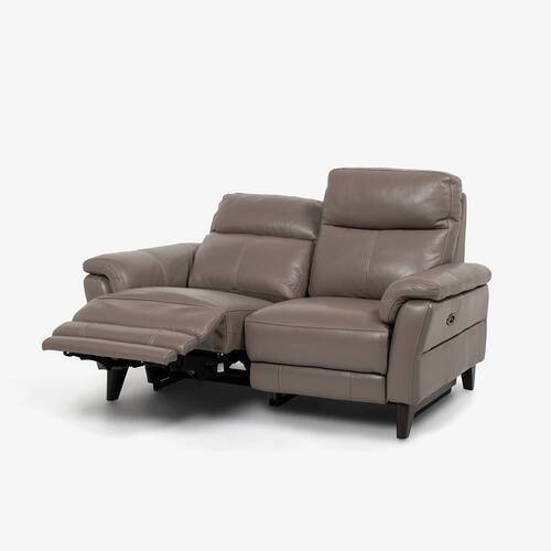 大塚家具 電動リクライニングラブソファ 2人掛け「L/S RELAX-65 エルエスリラックス-65」幅156cm 革#J/S-232E グラナイト色|マツヤデンキ店