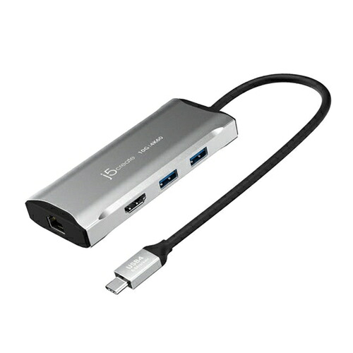 j5create JCD392 USB3.2 6in1マルチアダプター スペースグレー|マツヤデンキ店