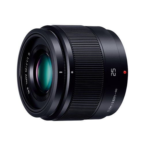 パナソニック H-H025-K 交換用レンズ LUMIX G 25mm/F1.7 ASPH.【マイクロフォーサーズマウント】（ブラック） HH025K｜マツヤデンキ店