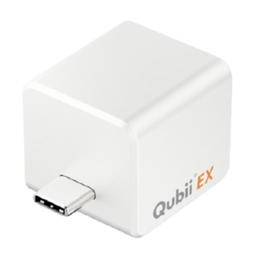 Maktar MKPQE-W-256 PD充電対応 高速バックアップストレージ(メモリ内蔵) Qubii EX 256GB パールホワイト 10,065円
