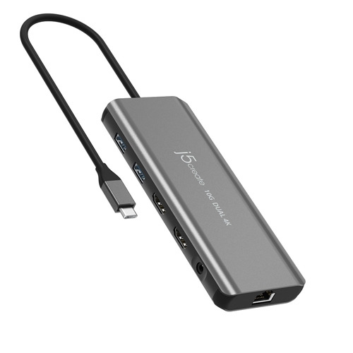 j5create JCD398 USB Type-Cコネクタ搭載 デュアル 4K HDMI ミニドック|マツヤデンキ店