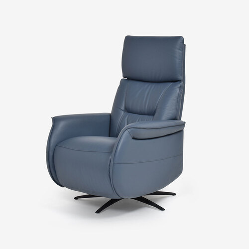 大塚家具 電動リクライニングチェア 「L／S Motion 501（エルエスモーション501）」 本革 総革張り オーシャンブルー色 革#H／S-518E セミアニリン染め｜マツヤデンキ店