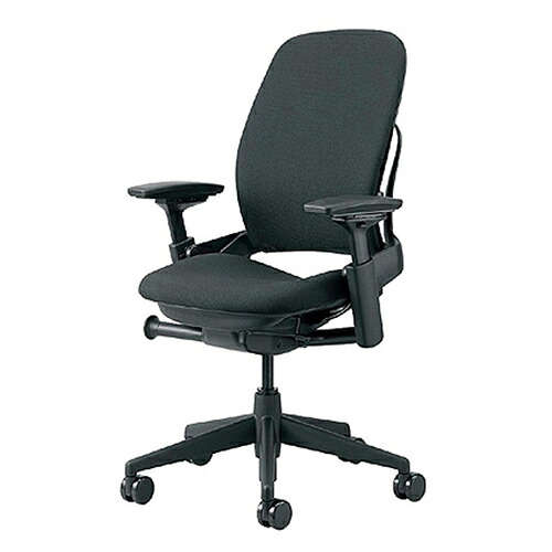 大塚家具 Steelcase(スチール写真入れもの)事務机女性議長「リープチェア」黒いこと色 US目あたらしい青写真 差し交わす張り黒いこと色