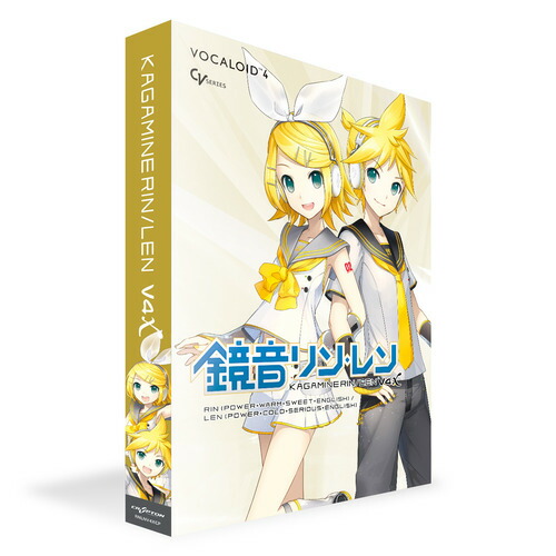 クリプトン・フューチャー・メディア RNLNV4XCP 語音結びあわせるホンブルグ帽 KAGAMINE RIN／LEN V4X (incl. ENGLISH) ／ PACKAGE パソコン・周辺機器-グラフィック統合