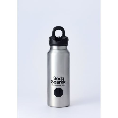 SodaSparkle MSB-SV SodaSparkle×REVOMAX2 12ozSLIM 炭酸水ボトル シルバー