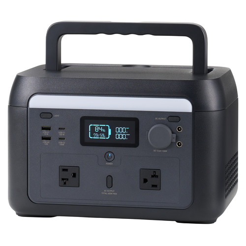エレコム DE-PS500PBK リン酸鉄 ポータブルバッテリー 512Wh ブラック|マツヤデンキ店