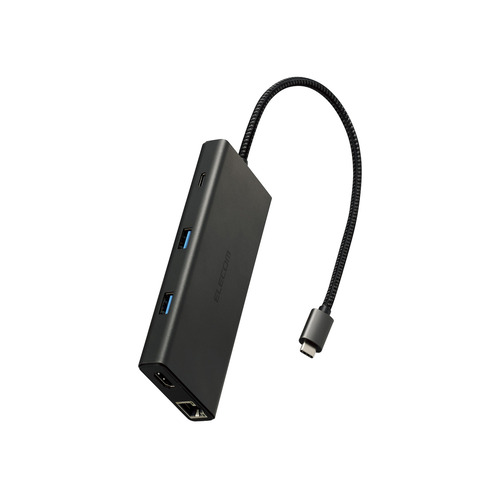 エレコム DST-100BPBK ドッキングステーション USB-Aｘ4 USB-Cｘ2 USB PD対応 100W ブラック 6,418円