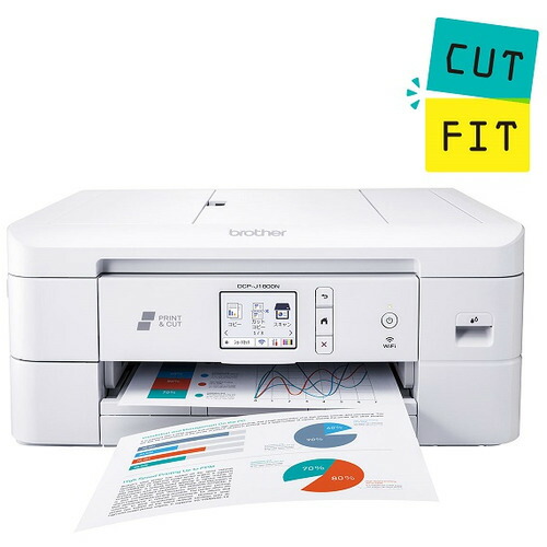ブラザー DCP-J1800N A4インクジェット複合機 Wi-Fi 自動両面 自動カット ADF CUTFIT(カットフィット)|マツヤデンキ店