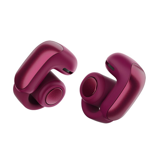 BOSE ワイヤレスイヤホン 耳かけ型 ノイズキャンセリング typeC 最大7.5時間再生 IPX4 Ultra Open Earbuds レッド系
