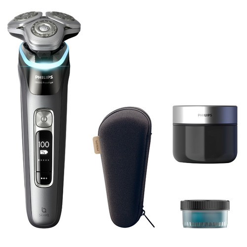 PHILIPS XP9202／20 電気カミソリ i9000プレ高座 回転させる刃 自動小銃洗い濯ぎ器付 うす暗い薄墨色