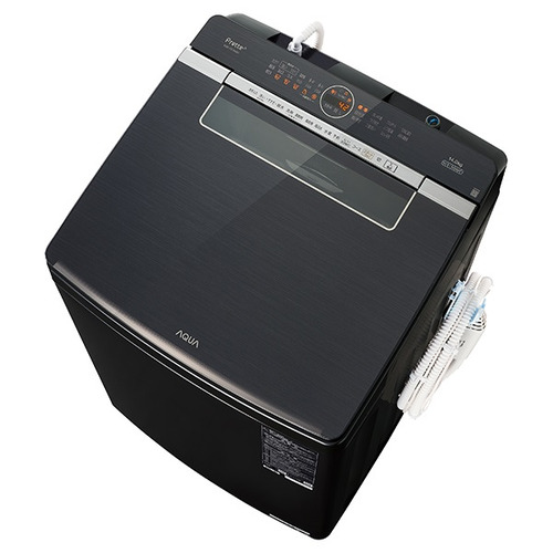 AQUA AQW-VX14A(K) 全自動洗濯機 上開き 洗濯14kg 乾燥3.5kg 簡易乾燥 シルキーブラック